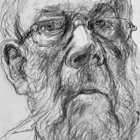 George Wallace - Self Portrait, pencil