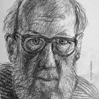 George Wallace - Self Portrait, pencil