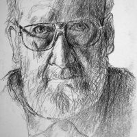 George Wallace - Self Portrait, pencil