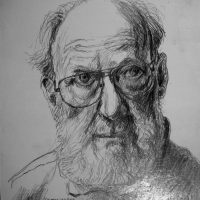 George Wallace - Self Portrait, pencil