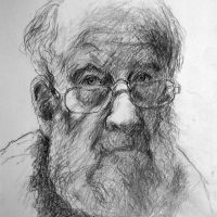 George Wallace - Self Portrait, pencil