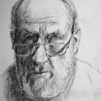 George Wallace - Self Portrait, pencil