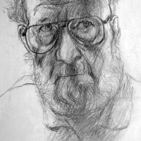 George Wallace - Self Portrait, pencil