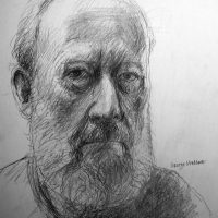 George Wallace - Self Portrait, pencil