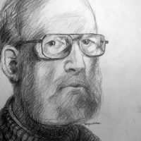 George Wallace - Self Portrait, pencil