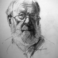 George Wallace - Self Portrait, pencil