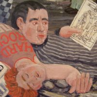 George Wallace - Last Chance - detail, oil painting on canvas