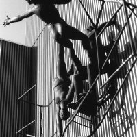 George Wallace - The Balancing Act, 1980, bronze, Halton County Courthouse, Ontario