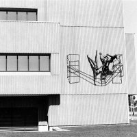 George Wallace - The Balancing Act, 1980, bronze, Halton County Courthouse, Ontario