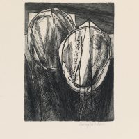 George Wallace - St. Austell Remembered Plate #7, Interlocking Pits, 1997, etching