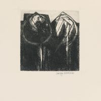 George Wallace - St. Austell Remembered Plate #8, Shadowed Pits, 1997, etching