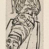 George Wallace - The Raising of Lazarus, 1956, lift aquatint