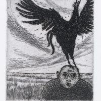 George Wallace - Peter and the Cock, 1965, etching