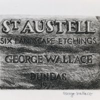 George Wallace - St. Austell Title Page, 1972, hard ground etching