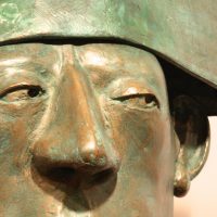 George Wallace - Bronze Head 7, "The Green Policeman"