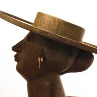 George Wallace - Bronze Head 8, "The Woman with the Hat"