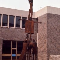 George Wallace - Educational Experiment, 1969, welded corten steel