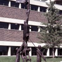 George Wallace - Educational Experiment, 1969, welded corten steel
