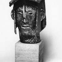 George Wallace - Head of an Old Gladiator, 1974, welded steel