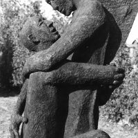 George Wallace - Jacob Wrestling the Angel, 1977, welded corten steel