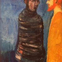 George Wallace - Lazarus, watercolour