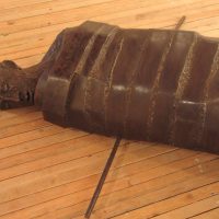 George Wallace - Man on a Broken Cot, 1973, welded steel
