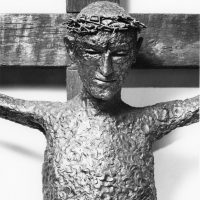 George Wallace - Small Crucifix, 1968, welded steel