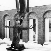 George Wallace - St John and the Angel, 1968, welded corten steel