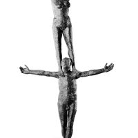 George Wallace - The Apple Pickers (Adam and Eve), 1974, welded steel