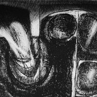 George Wallace - Dark Landscape, 2nd state, 2002, hard and soft ground etching