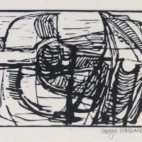 George Wallace - Pit - 1974 - woodcut