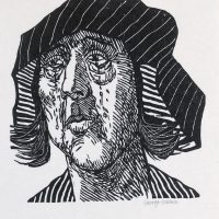 George Wallace - Weeping Woman, 1983, woodcut