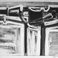 George Wallace - Abstract Landscape #2, monotype