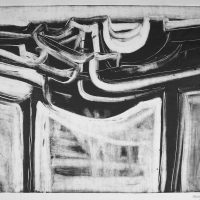 George Wallace - Abstract Landscape #4, monotype