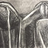 George Wallace - Clay Pits, charcoal #13