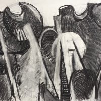 George Wallace - Clay Pits, charcoal #15