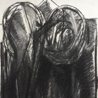 George Wallace - Pits, charcoal #21,