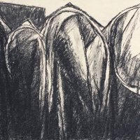 George Wallace - Four Pits, charcoal #23