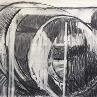 George Wallace - Pit, charcoal #9
