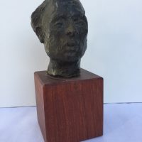 George Wallace - Man's Head, bronze