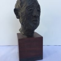 George Wallace - Man's Head, bronze