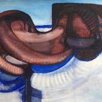 George Wallace - Abstract Landscape #1, watercolour