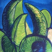 George Wallace - Abstract Landscape #5, watercolour