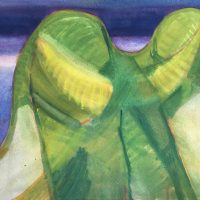 George Wallace - Abstract Landscape #6, watercolour