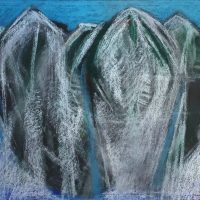 George Wallace - Abstract Landscape #11, pastel