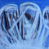 George Wallace - Abstract Landscape #12, pastel