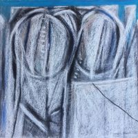 George Wallace - Abstract Landscape #14, pastel