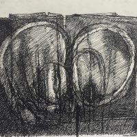 George Wallace - Joined Forms, ink drawing