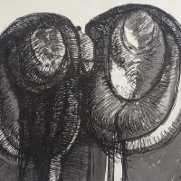 George Wallace - Joined Forms, ink and wash