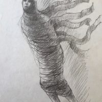 George Wallace - Lazarus, pencil sketch